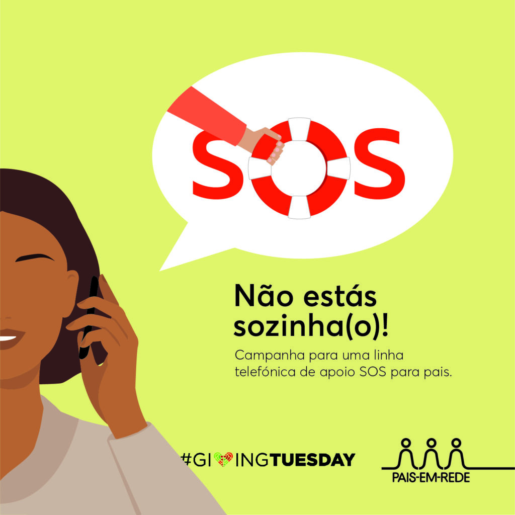 Não está sozinho. Campanha para uma linha telefónica de apoio SOS para os pais - Link para o vídeo